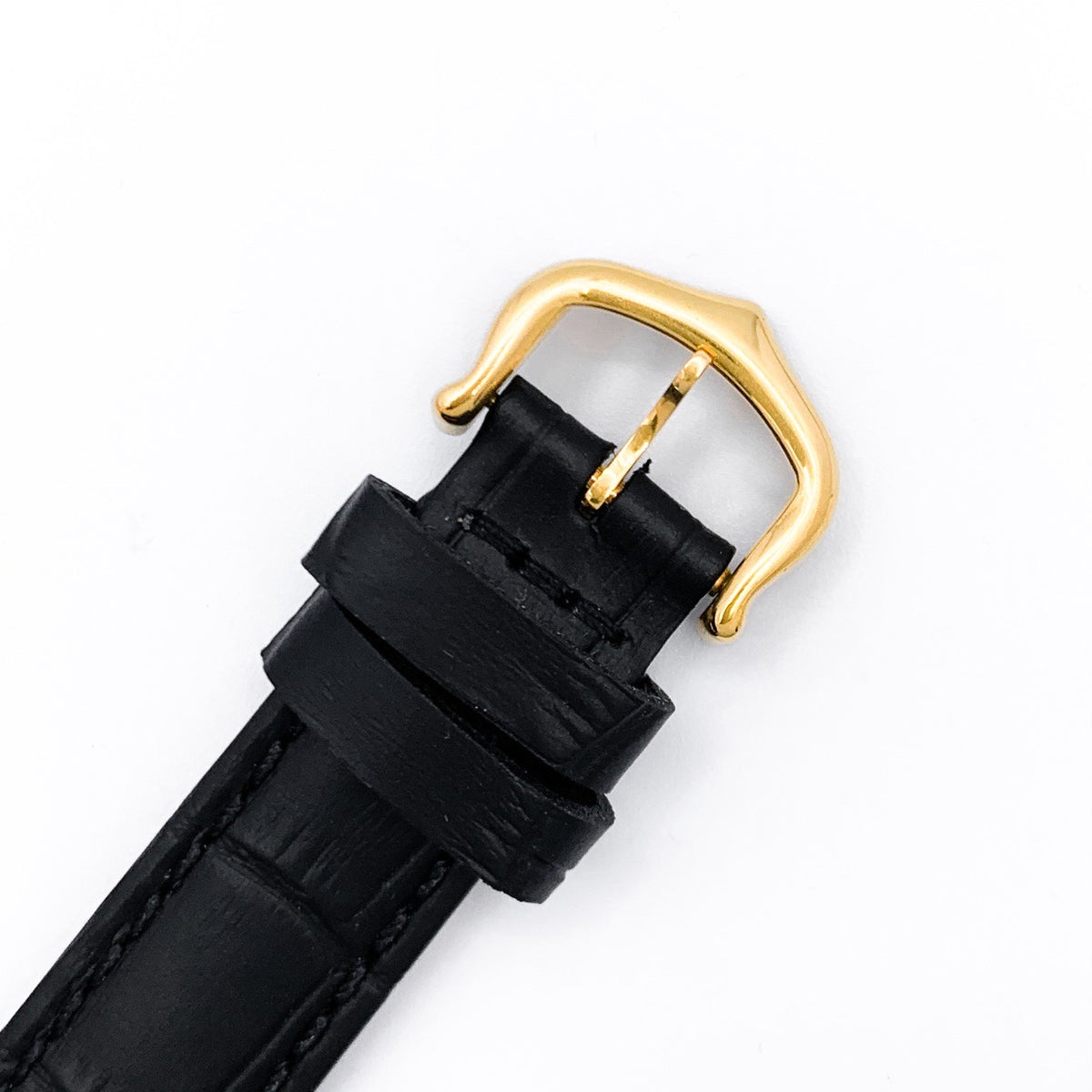 Must de Cartier Tank SM, manual-wind, black dial, gold