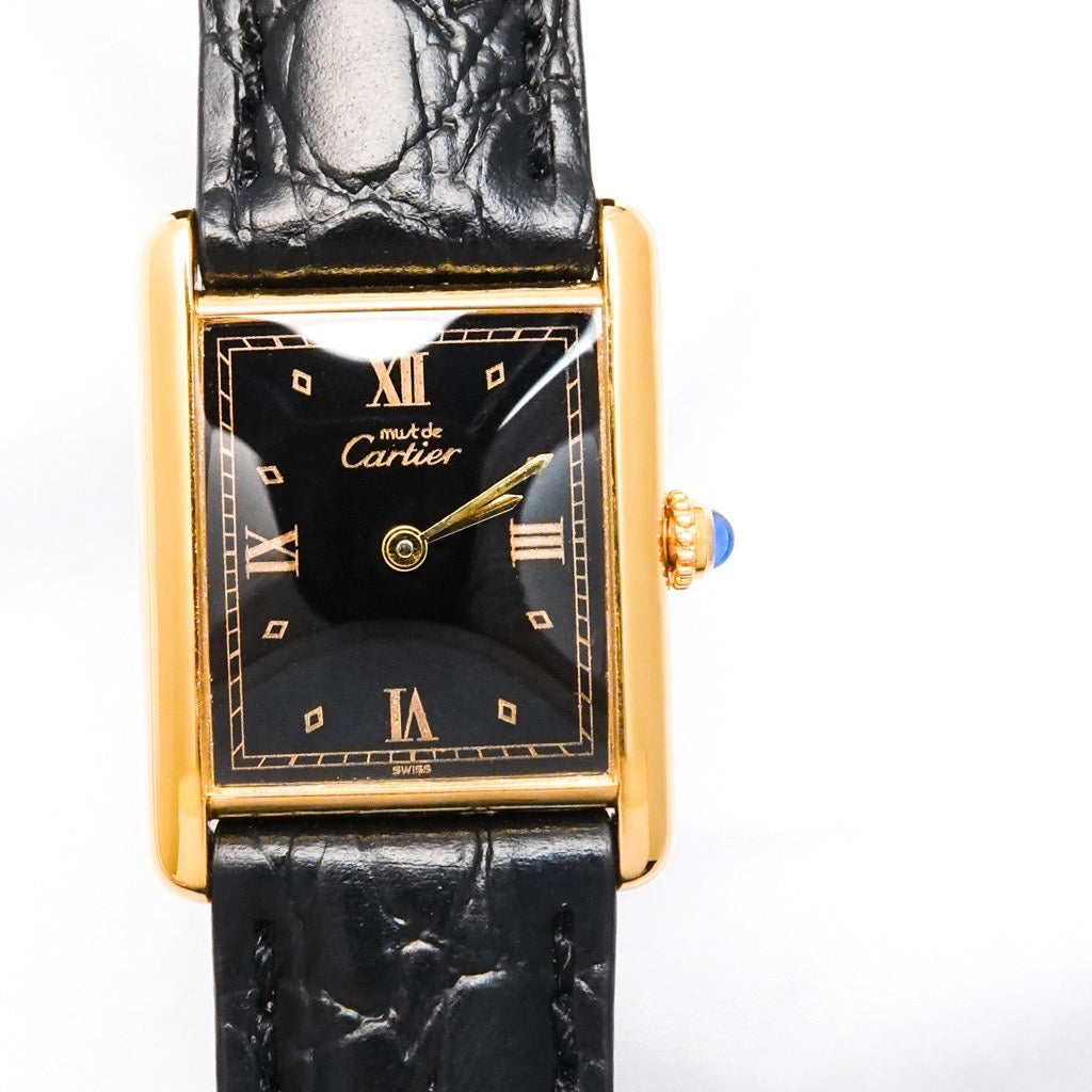 Mast Tank Diamond Black Roman Dial LM Gold