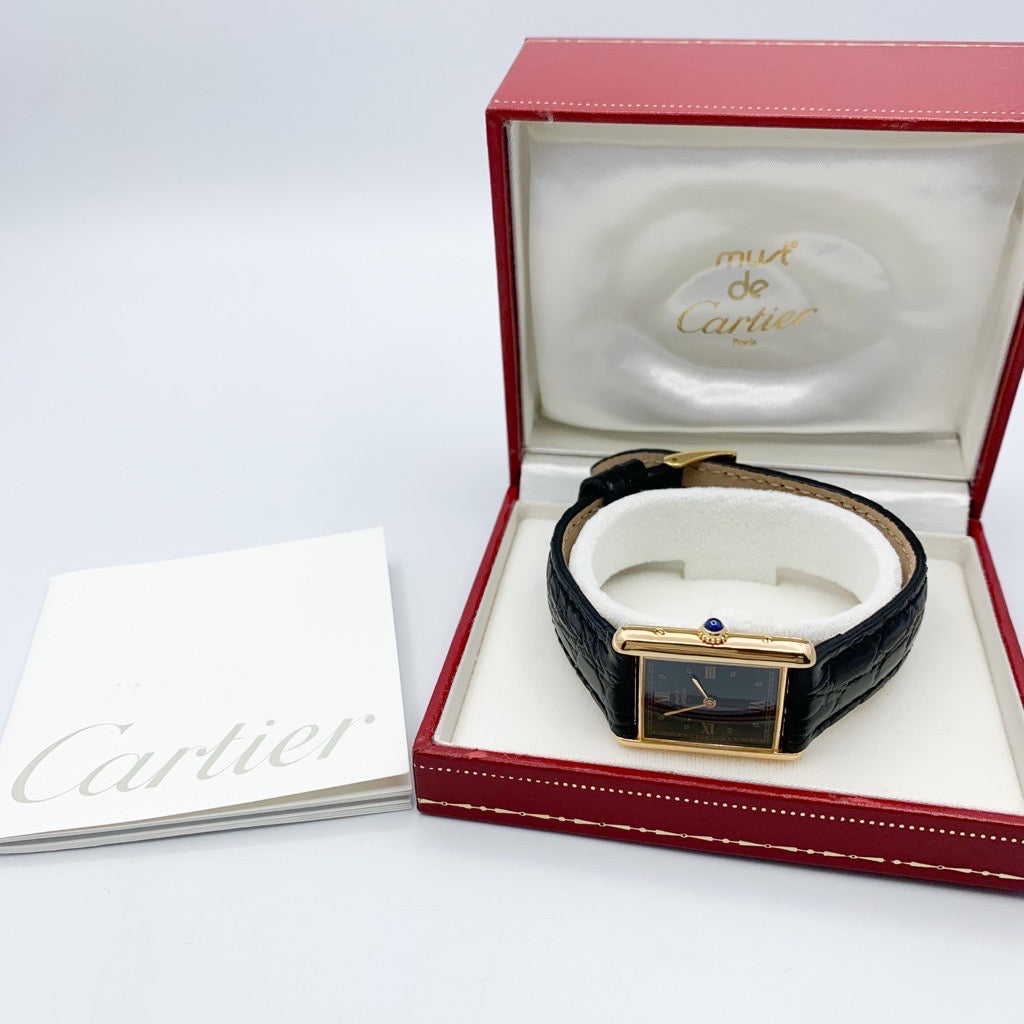 Mast Tank Diamond Black Roman Dial LM Gold