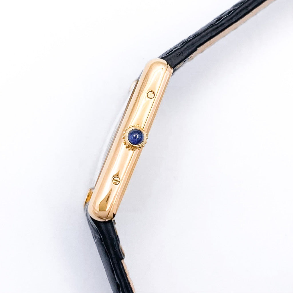 Mast Tank Diamond Black Roman Dial LM Gold