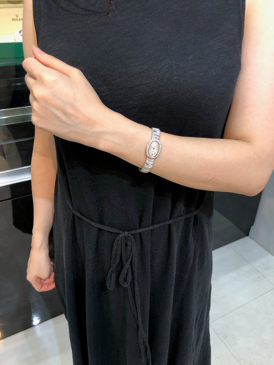 N様【CARTIER/ミニベニュワール K18 WG ベゼル&amp;ブレス ダイヤ 】