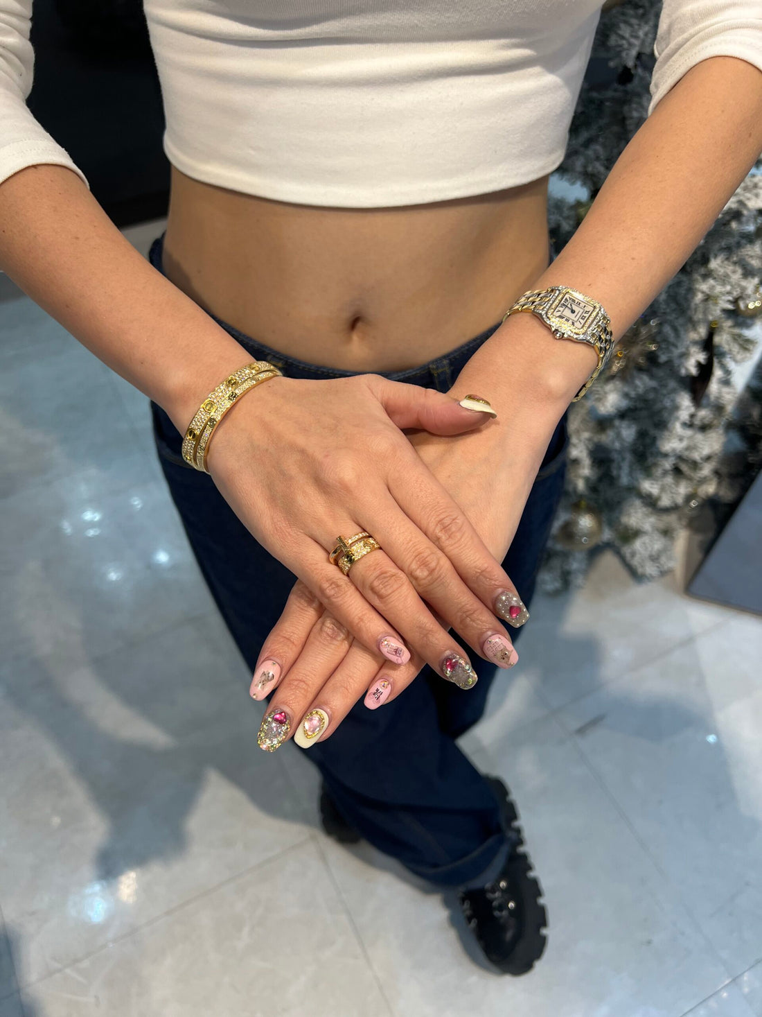 T様【CARTIER/ カルティエ ラブブレス SM YG 16 ダイヤ・ラブリング YG 8号】