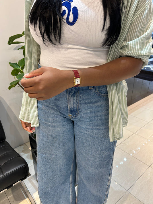 D様 【CARTIER/マストタンク SM トリニティ文字盤ゴールド】