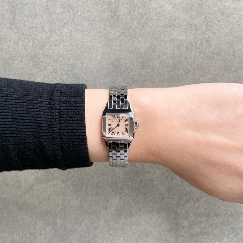 本日までお値引き価格　Cartier サントスドュモアゼル レディース時計 サントスドゥモワゼル SM SS ピンクシェル文字盤 – LE MIRAIS Collection