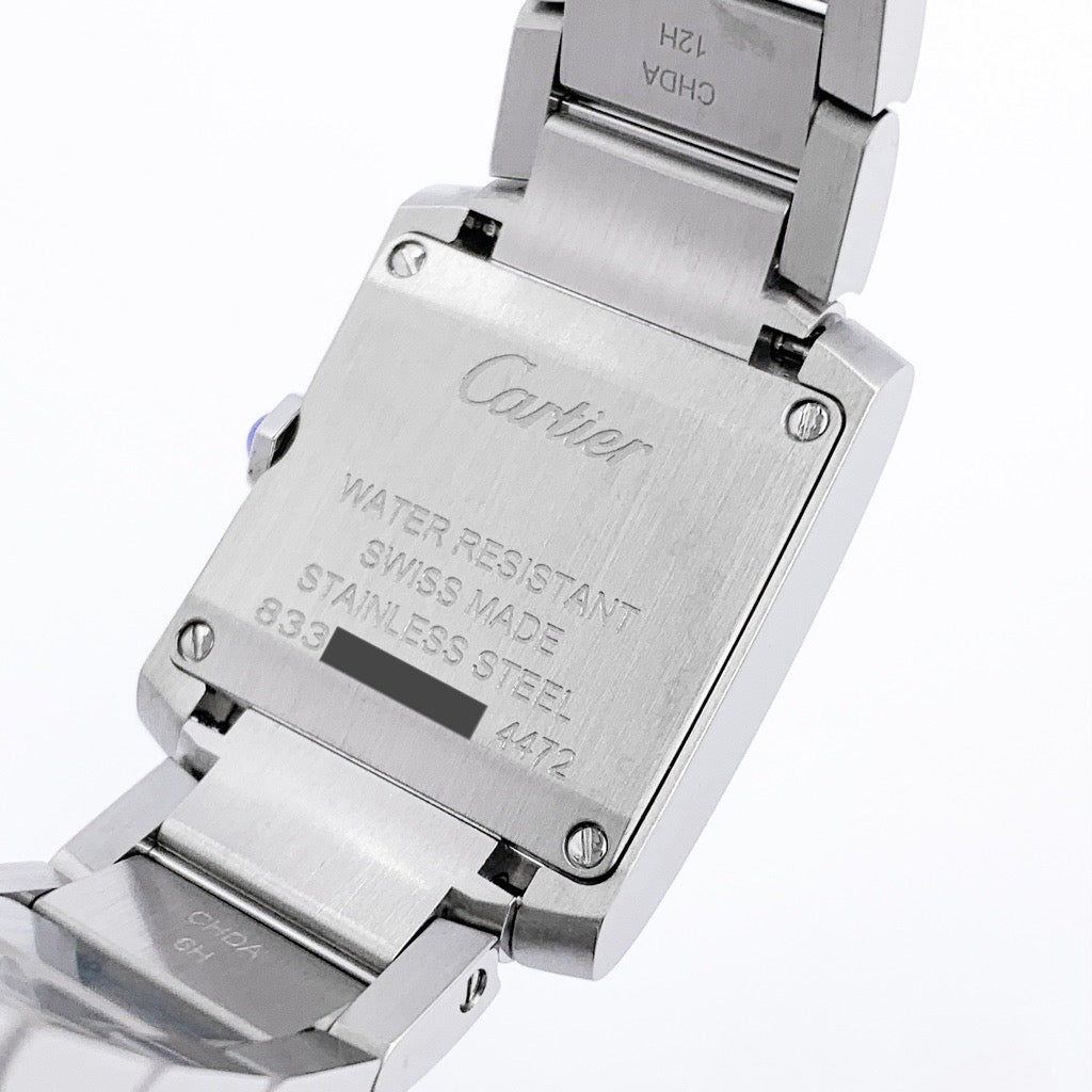 タンクフランセーズ 現行 SM SS シルバー文字盤