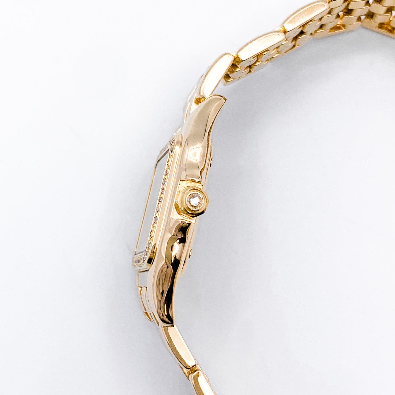 パンテール SM K18YG ロゴ立体文字盤 純正1重ダイヤ