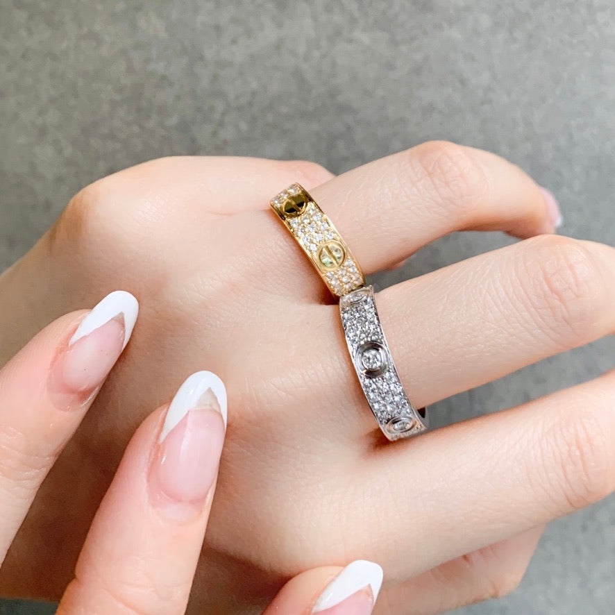 Love Ring Size 9 YG Diamond 