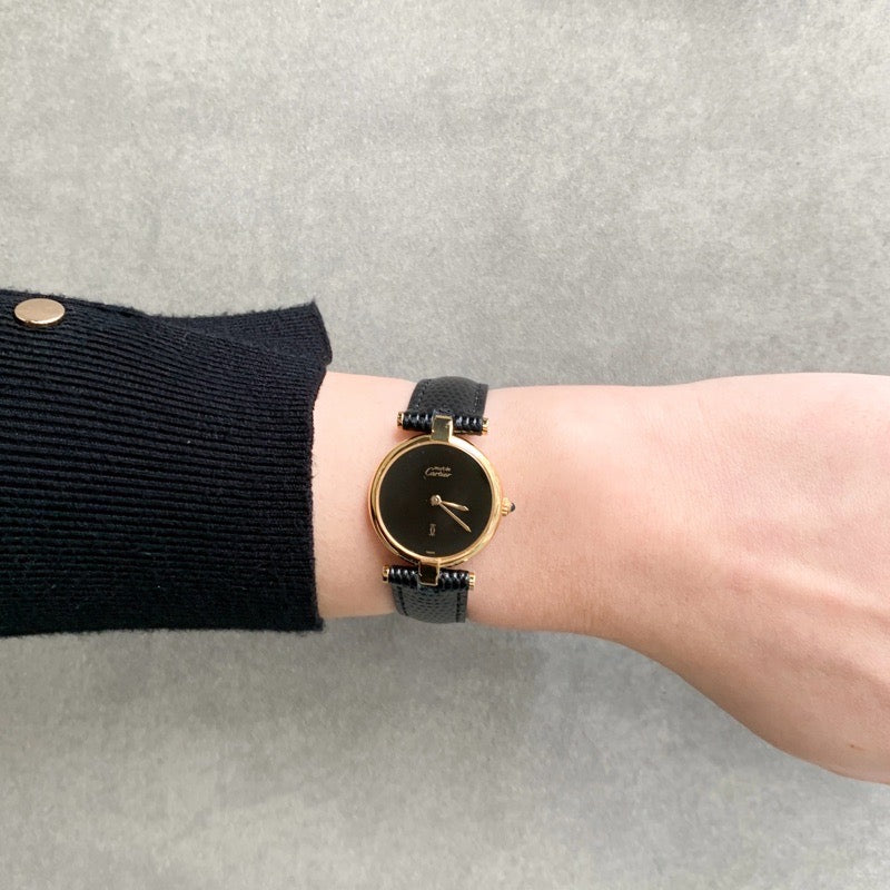 ヴァンドーム SM 黒文字盤 ゴールド