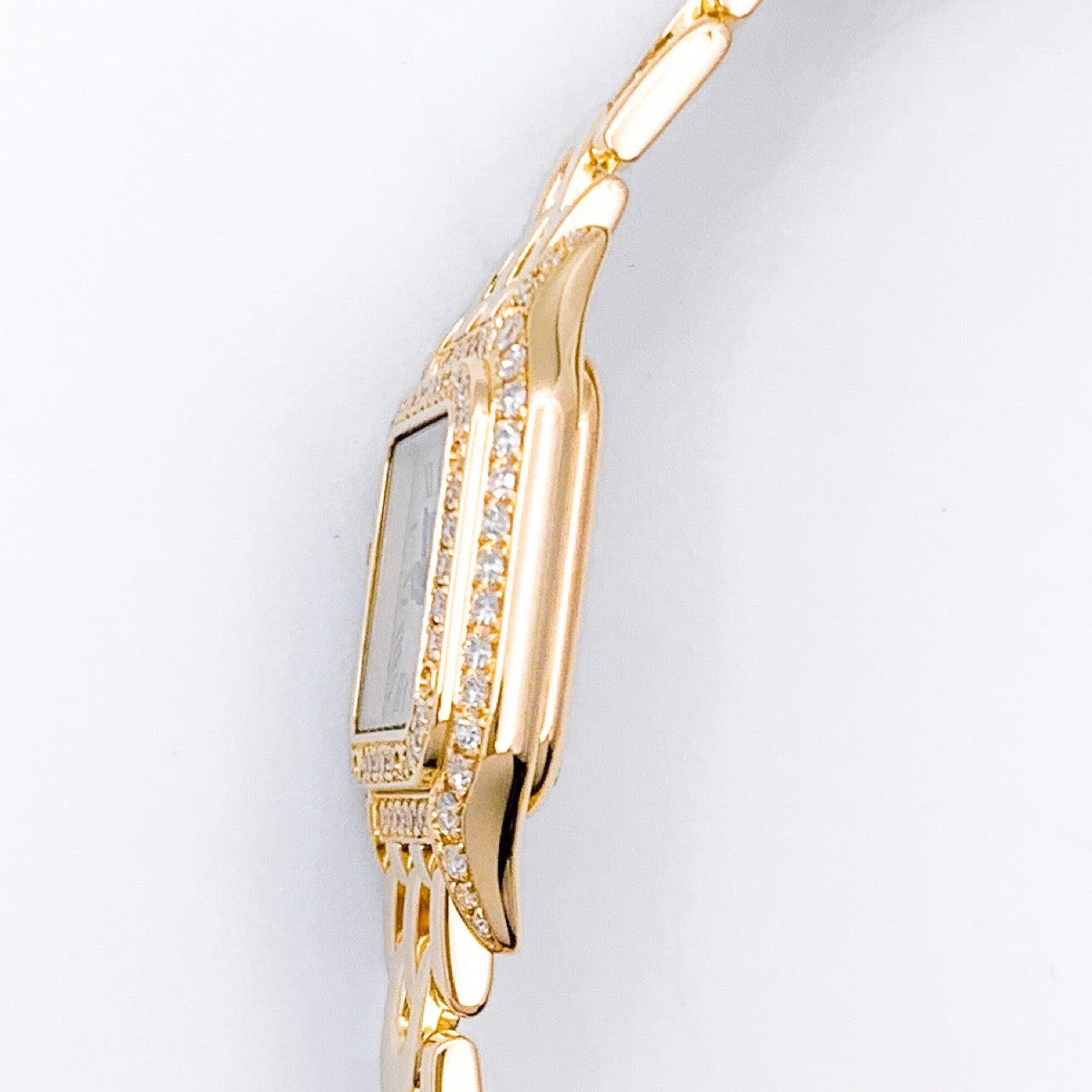 パンテール ミニ K18YG アールデコ 純正2重ダイヤ