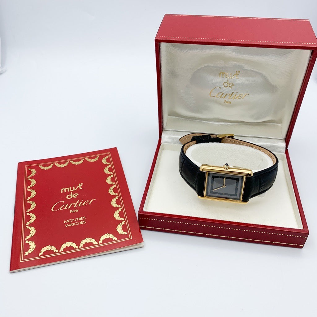 Mast Tank LM Gray with Black Roman Dial and Gold