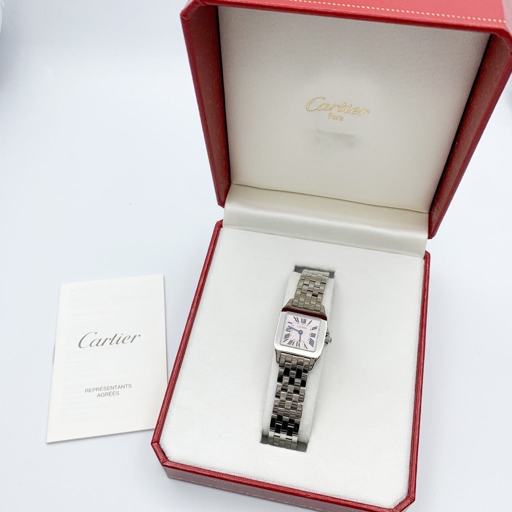 Cartier サントスドゥモワゼル ピンク文字盤 サントスドゥモワゼル SM SS ピンクシェル文字盤 – LE MIRAIS Collection