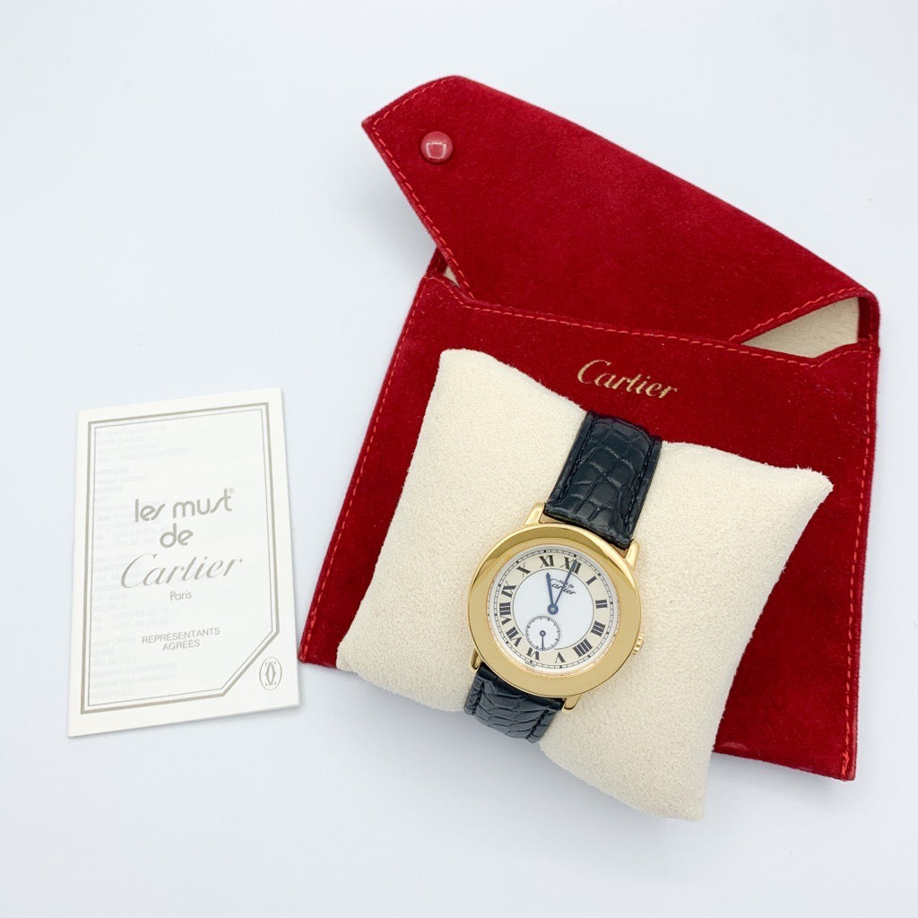 マストロンド スモールセコンド ゴールド レザー