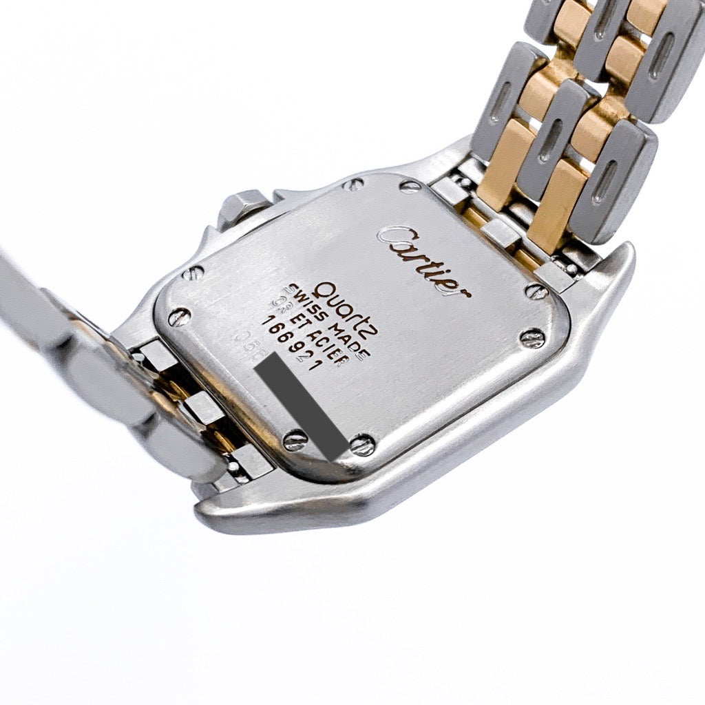 コンプリート済！美品 カルティエ パンテール 2ロウ SM 外装磨き済 Cartier】カルティエ パンテールSM 2ロウ 18KYG×SS カルティエ