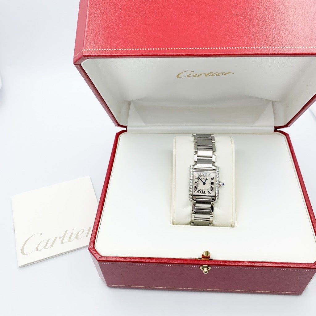 【钻石定制案例】坦克系列腕表 Tank Française SM SS