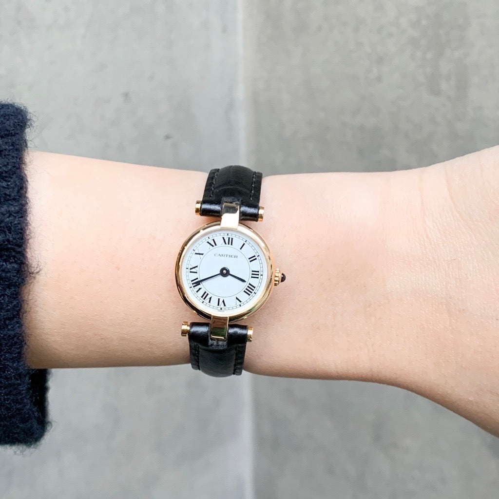 ヴァンドーム ミニ K18YG レザー