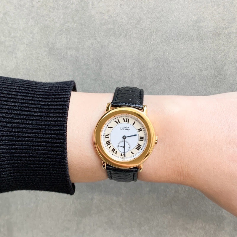 マストロンド スモールセコンド ゴールド レザー