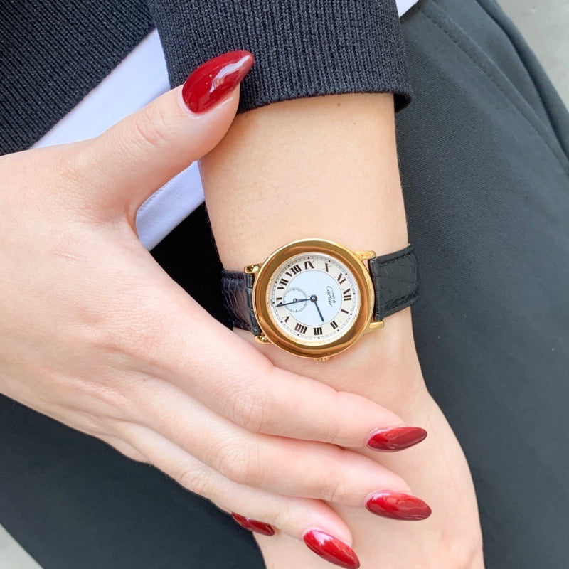 マストロンド スモールセコンド ゴールド レザー