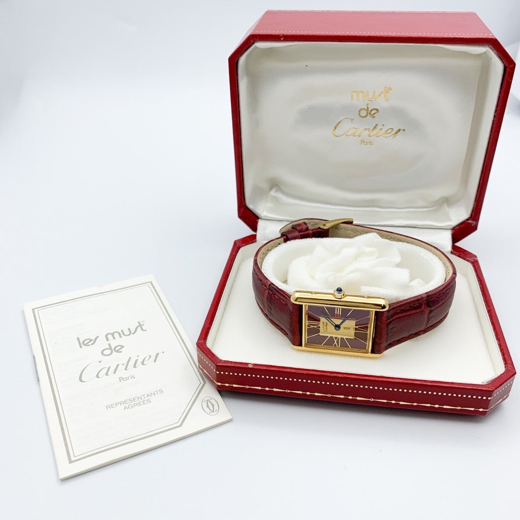 マストタンク LM レッドビックローマン文字盤 ゴールド