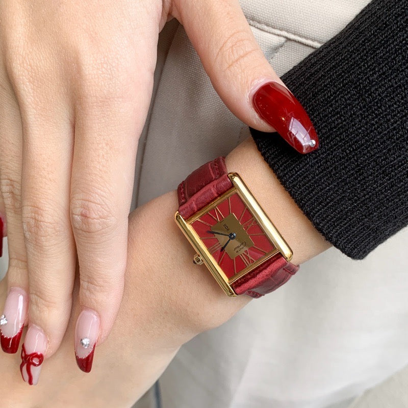 Mast Tank LM Red Big Roman Dial Gold 