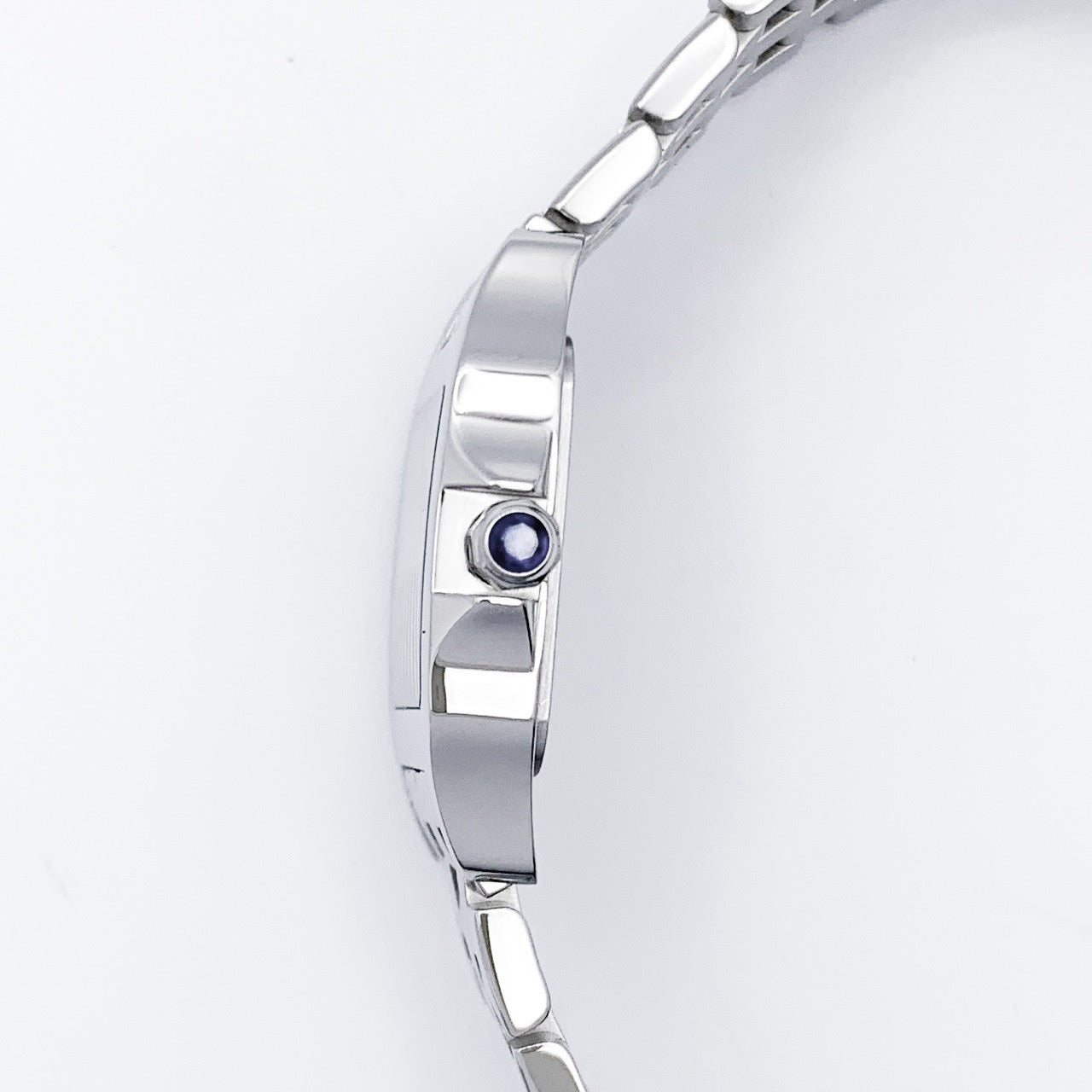 卡地亚Santos de Cartier SM精钢紫色Logo表盘限量版