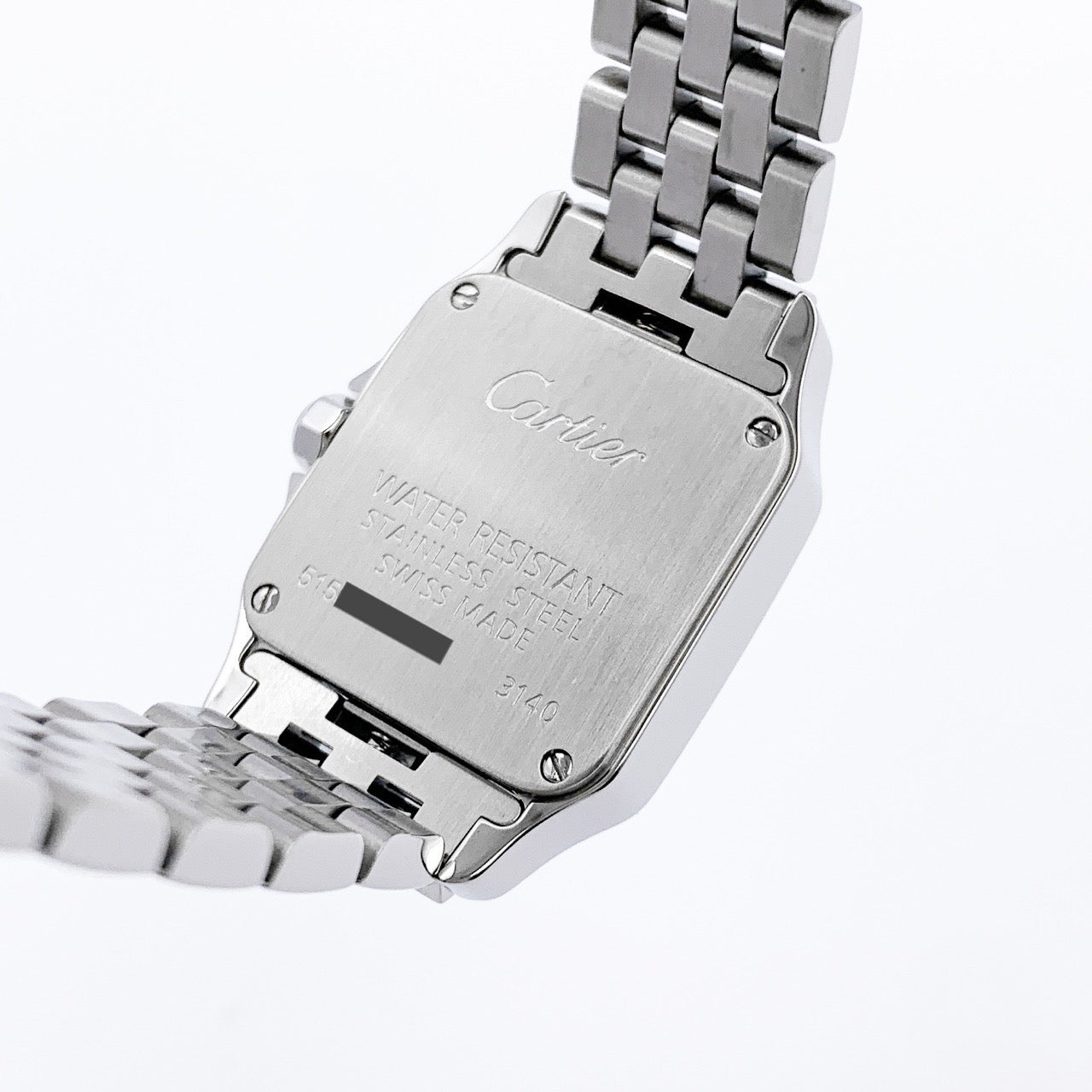 卡地亚Santos de Cartier SM精钢紫色Logo表盘限量版