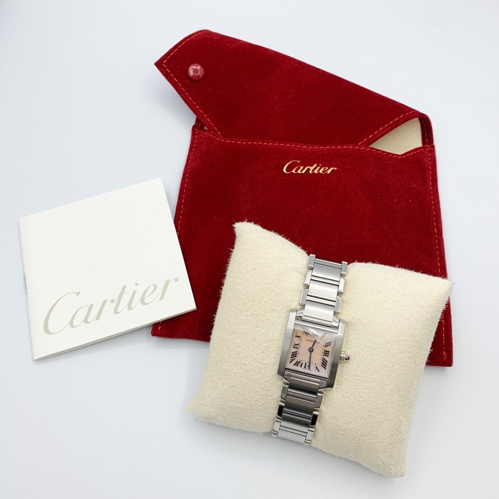 タンクフランセーズ SM SS ピンクシェル文字盤