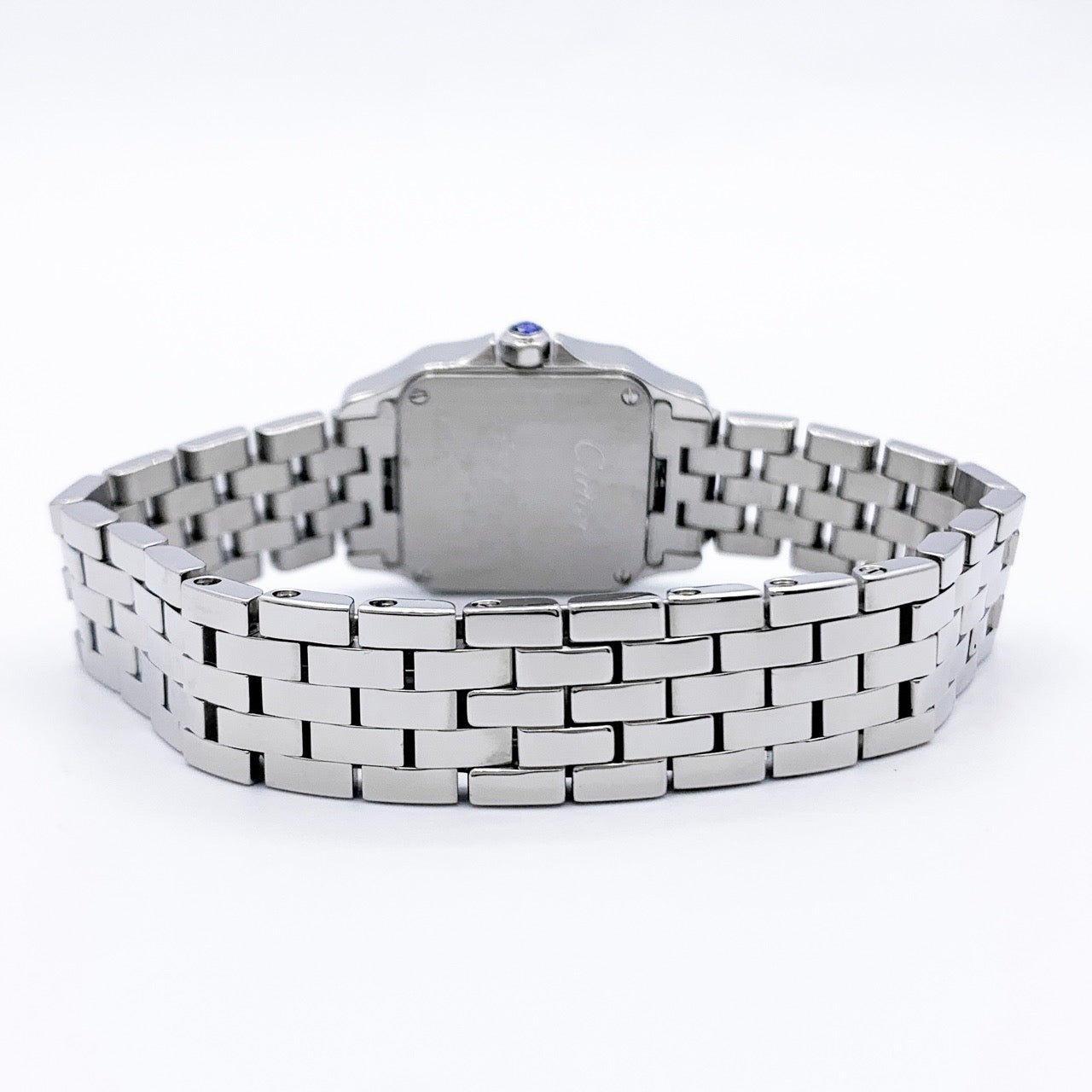 卡地亚Santos de Cartier SM精钢紫色Logo表盘限量版