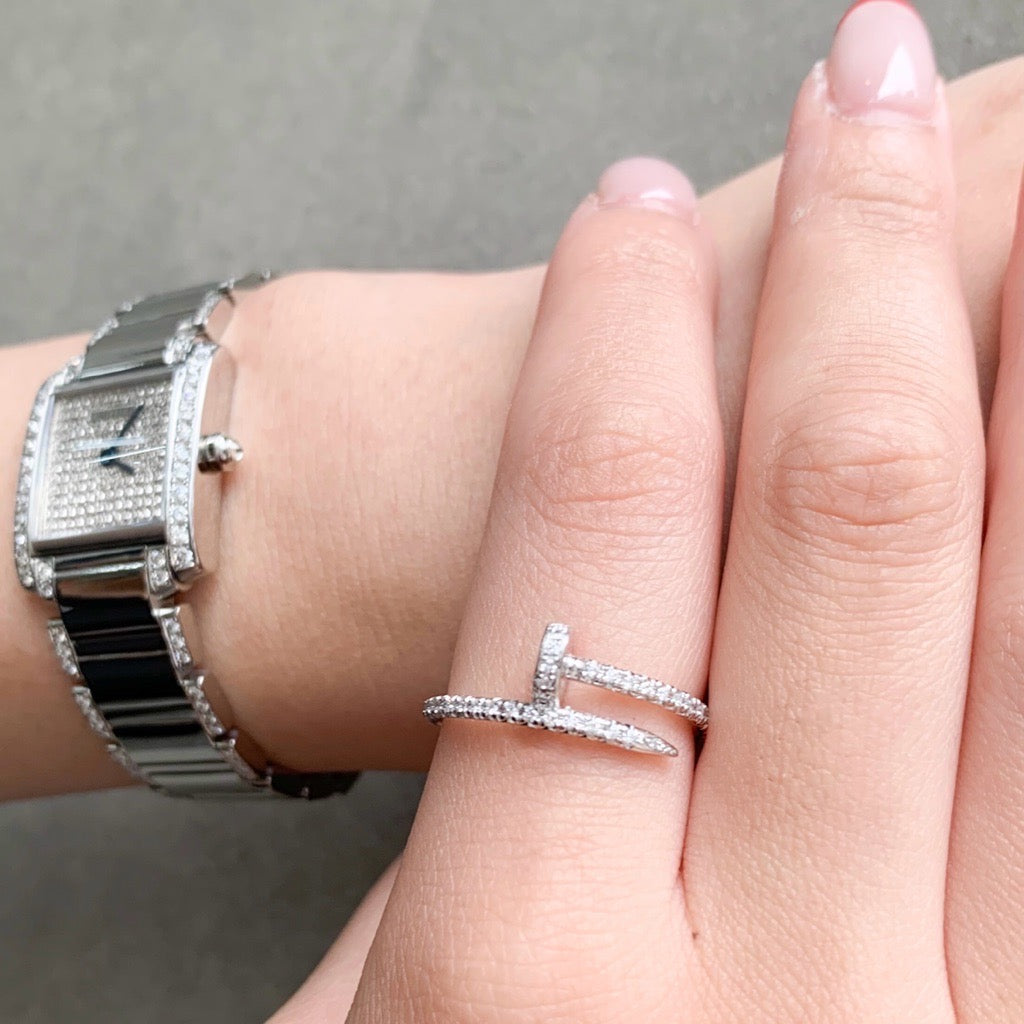 Juste un clou ring size 13 SM WG diamond 