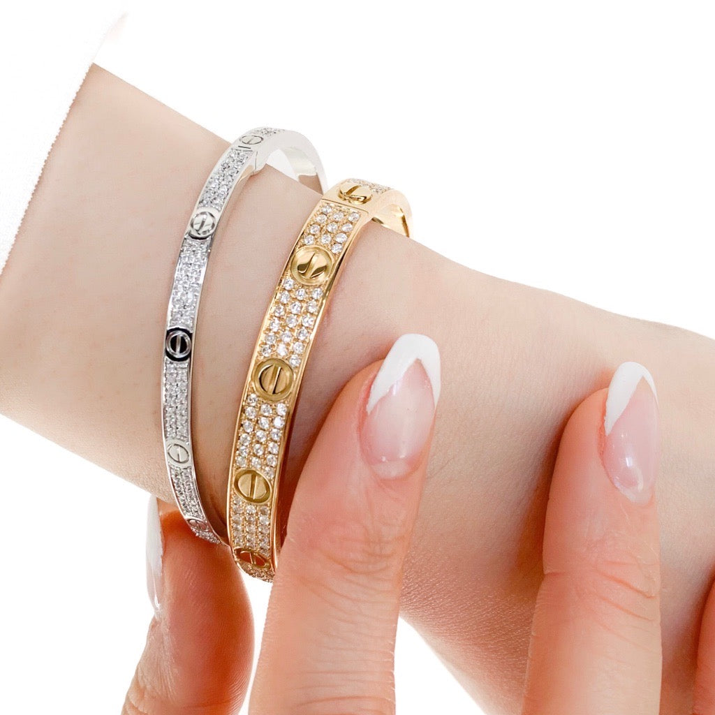 Love Bracelet #17 SM WG Diamond