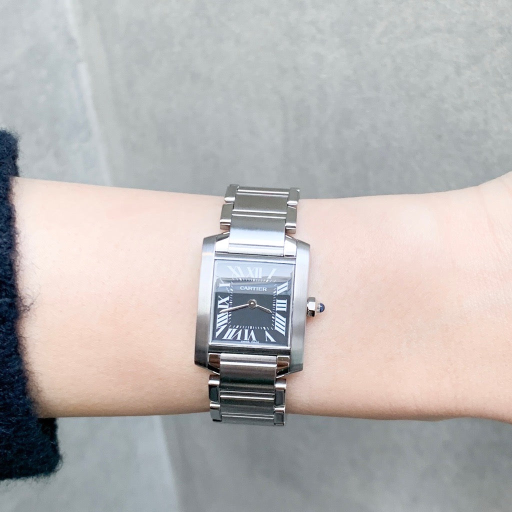 タンクフランセーズ SM SS 黒文字盤