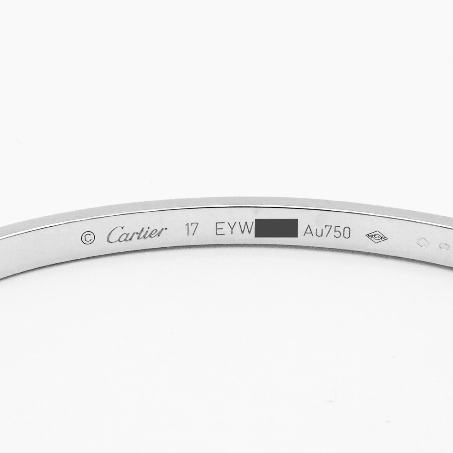 Love Bracelet #17 SM WG Diamond