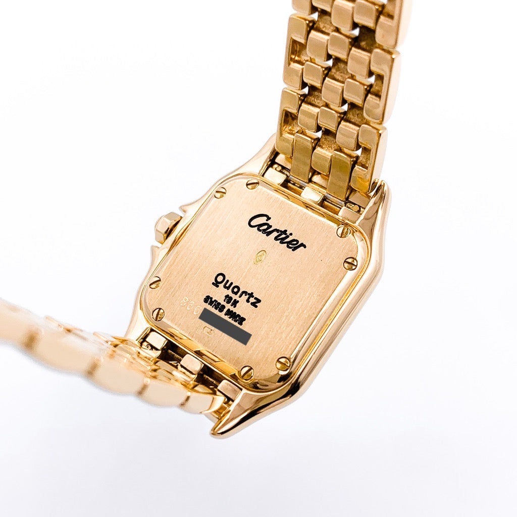 パンテール SM K18YG ロゴ立体文字盤 純正1重ダイヤ