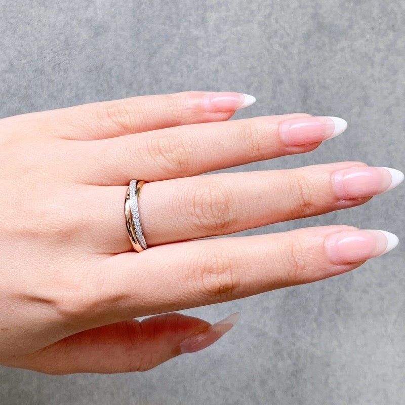 Trinity ring size 9 SM diamond