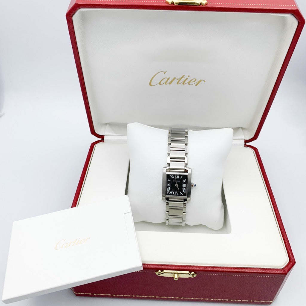 タンクフランセーズ SM SS 黒文字盤