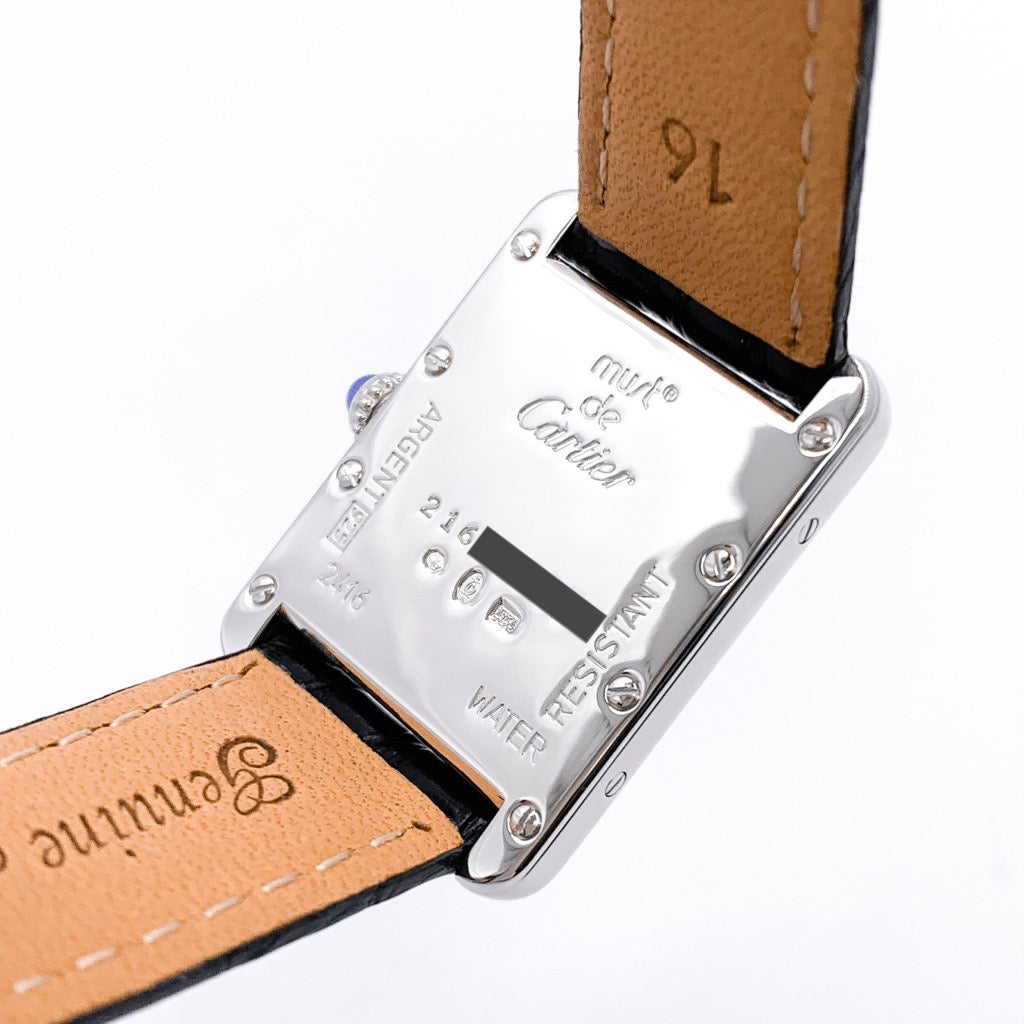 マストタンク MM ブルーシェルアラビア文字盤 シルバー