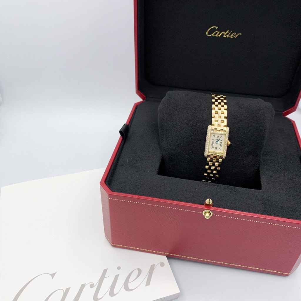 Tank Mini K18 YG Bracelet Diamond 