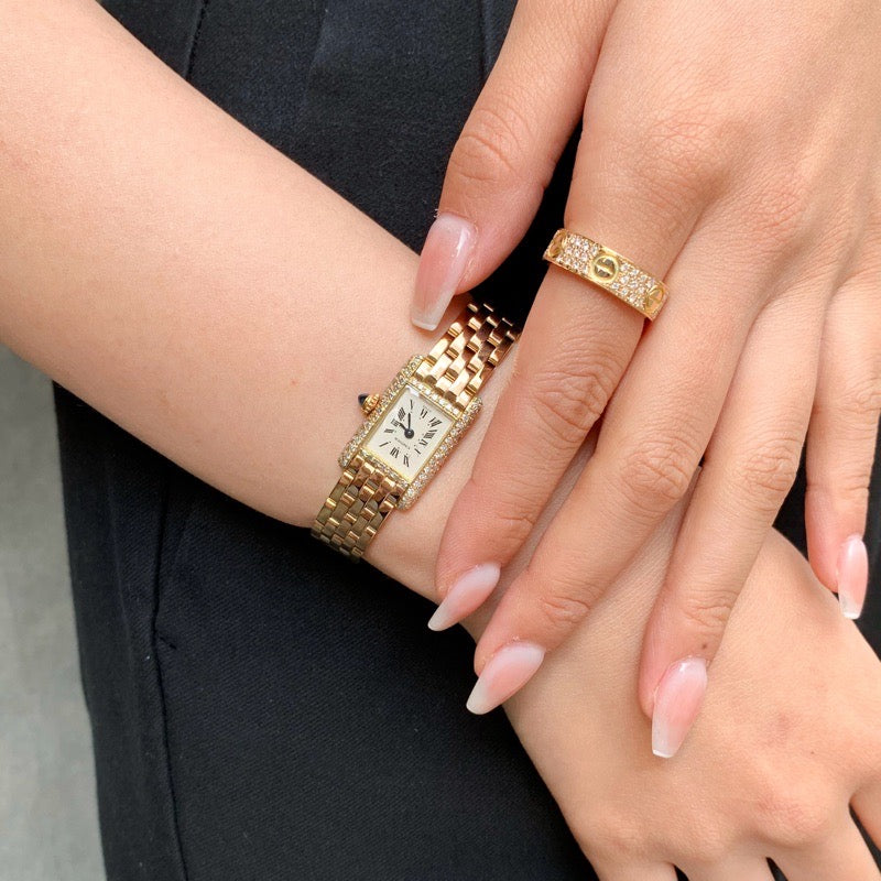 Tank Mini K18 YG Bracelet Diamond 