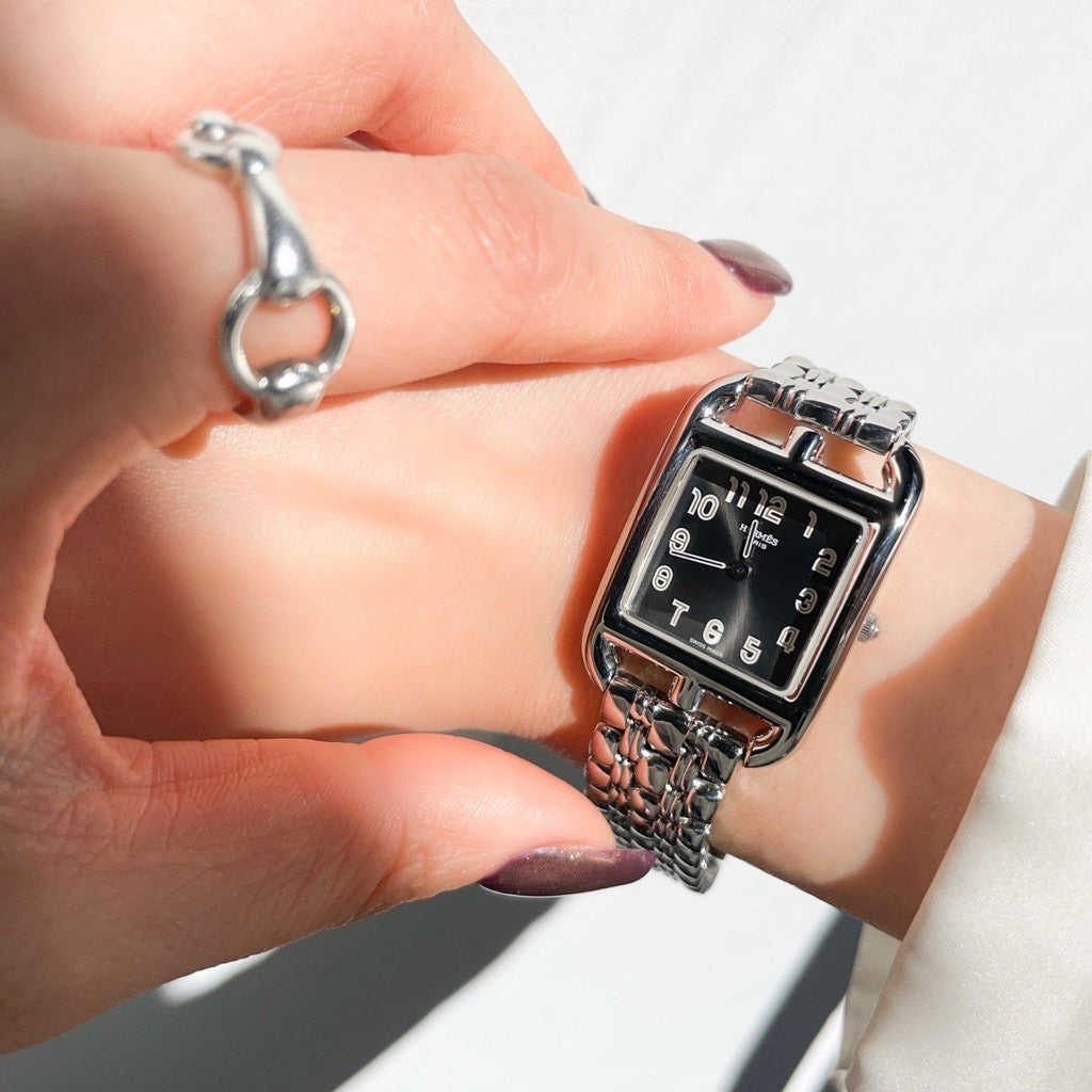 Cape Cod Black Dial Bracelet SS 