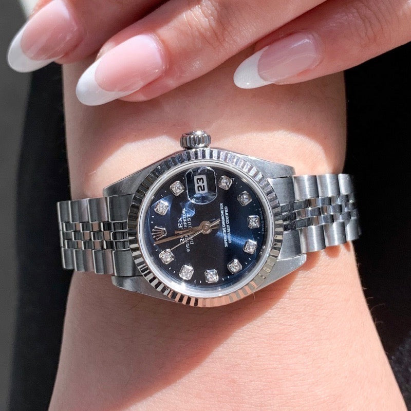 Datejust 10P New Diamond Blue Dial K18×SS