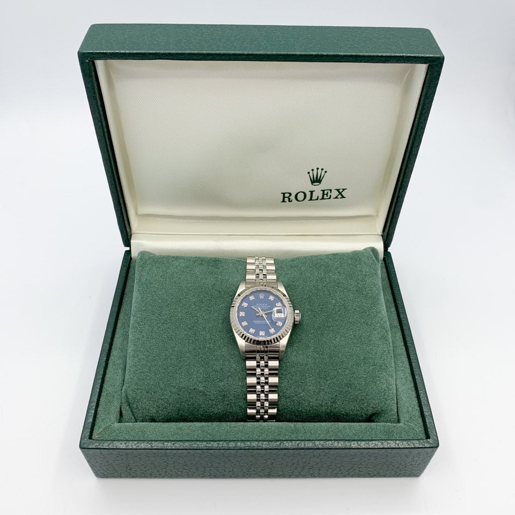 Datejust 10P New Diamond Blue Dial K18×SS