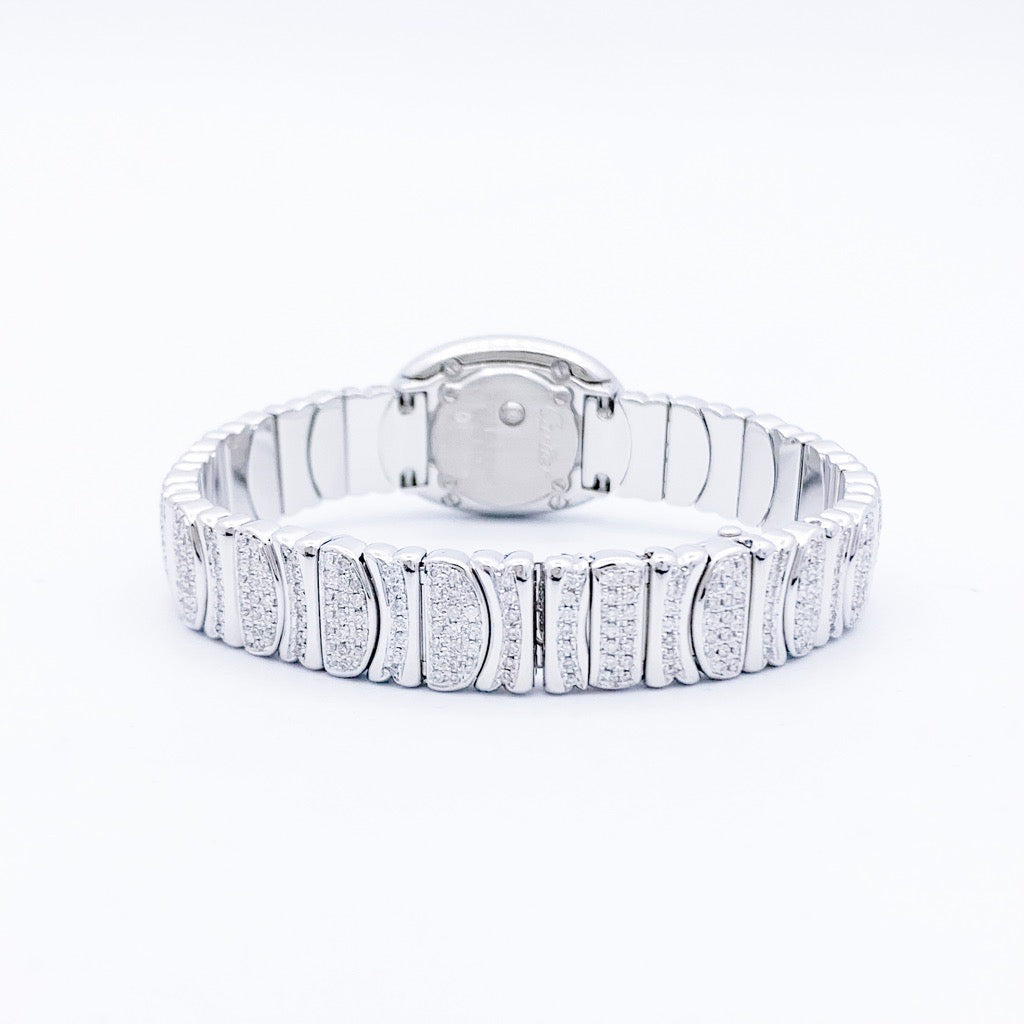 Mini Baignoire K18 WG bezel &amp; bracelet full diamond