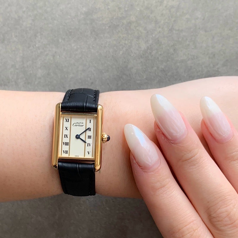 Mast Tank Vertical Roman Dial SM Gold 