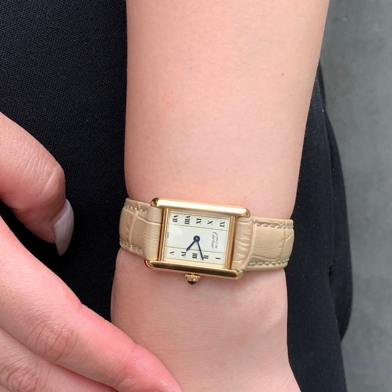 Mast Tank Vertical Roman Dial SM Gold 