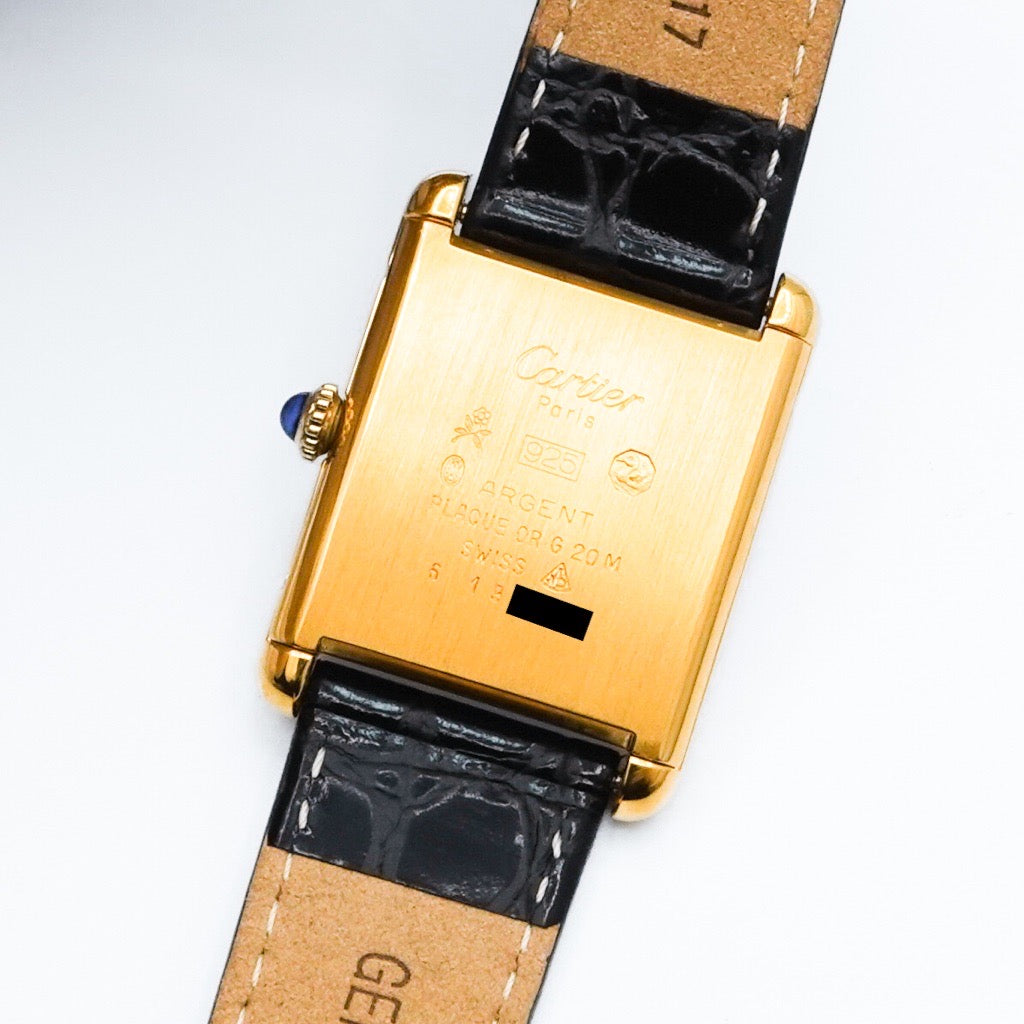 マストタンク LM 手巻き ベージュローマン文字盤 ゴールド