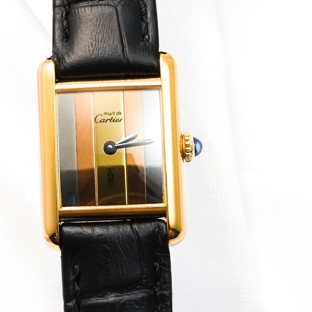 マストタンク SM トリニティ縦ストライプ文字盤 ゴールド