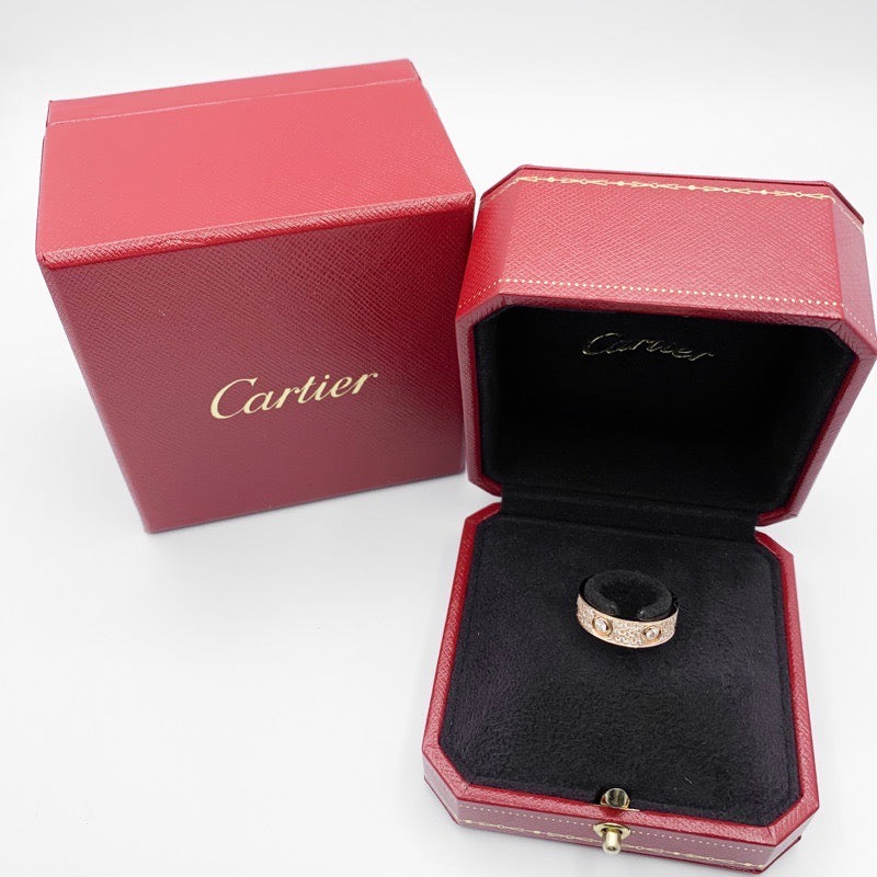 Love Ring Size 11 PG Full Pavé &amp; 6P Bis Diamond 