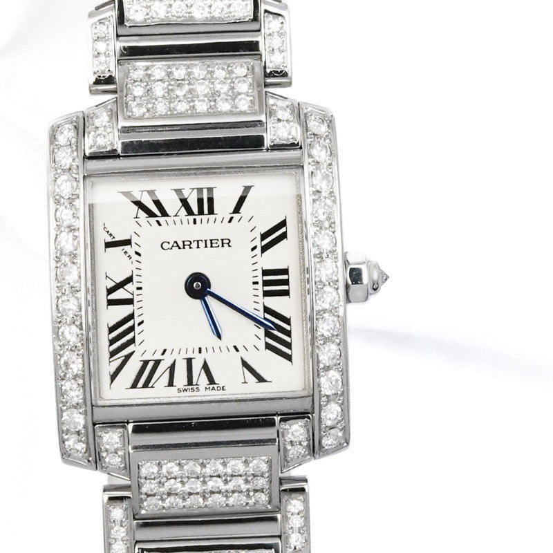 Tank Francaise SM Bezel &amp; Bracelet Full Diamond 