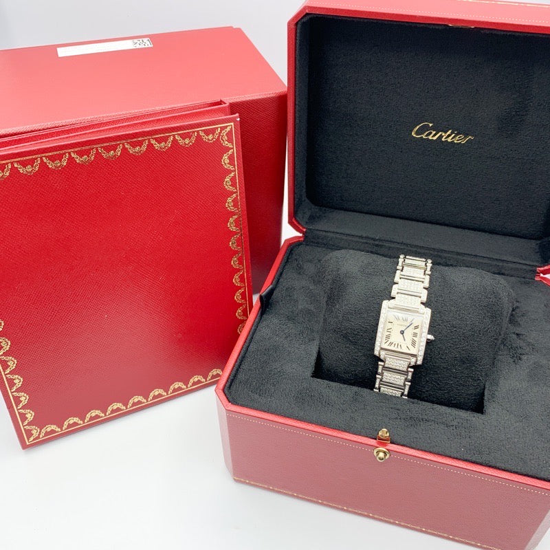 Tank Francaise SM Bezel &amp; Bracelet Full Diamond 