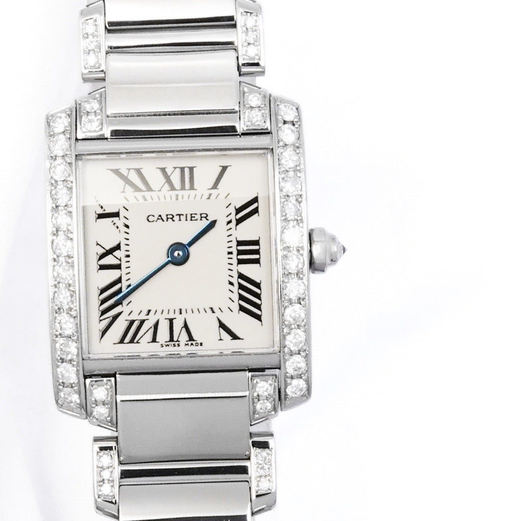 Tank Francaise SM Bezel &amp; Bracelet Side Diamond
