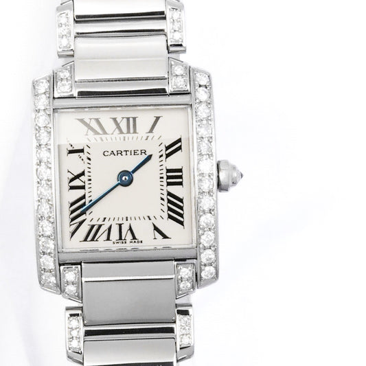 Tank Francaise SM Bezel &amp; Bracelet Side Diamond